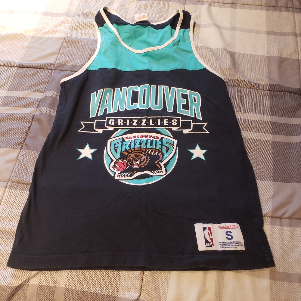 Mitchell & Ness Vancouver Grizzlies Teal and Black Tank